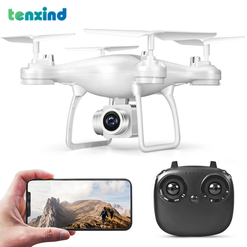 

TENXIND 8S Drone With Camera RC Quadrocopter WIFI Dron Aerial Photography Ultra-Long Life 360° Rollover Airplanes Drones Toy Kit