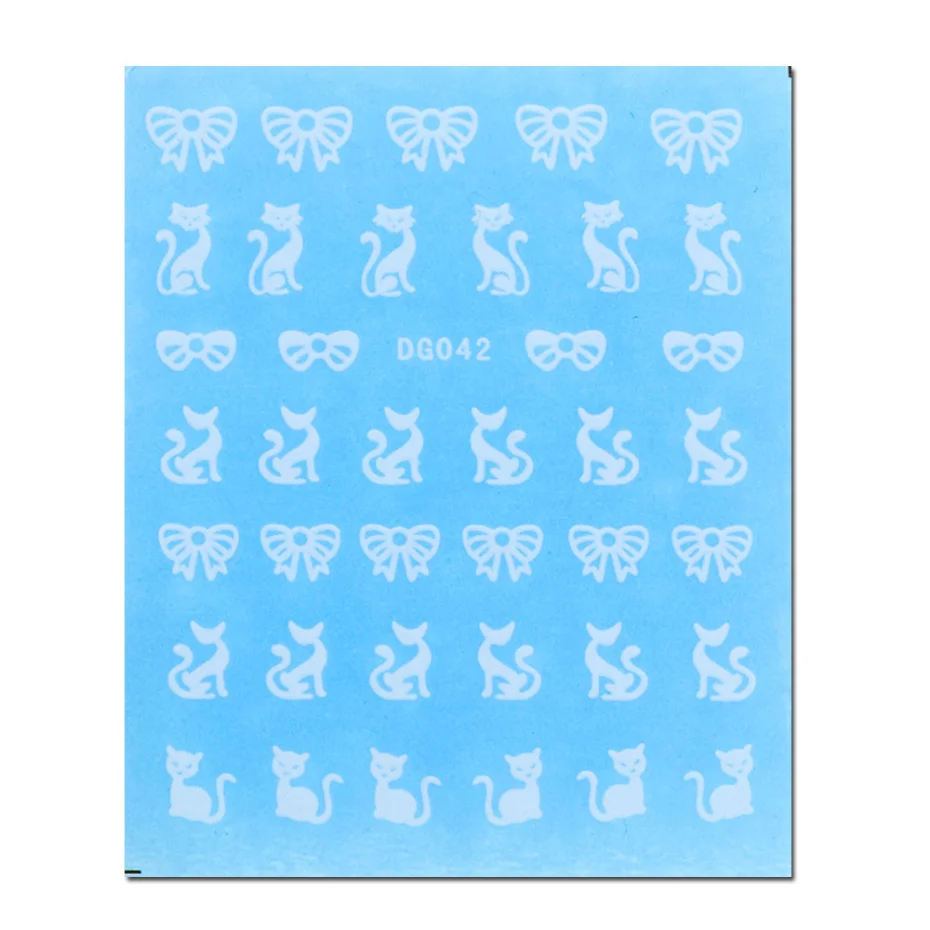 1 лист новые модные 3d наклейки для ногтей золотые Переводные картинки с бабочками