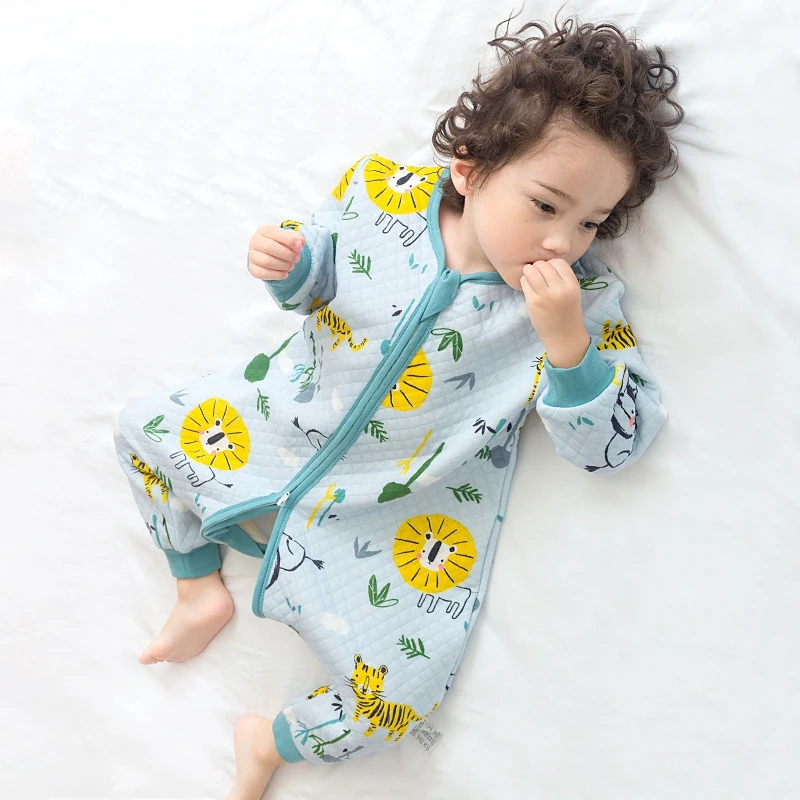 

Baby Sleeping Bag Cartoon Infantil Spring Autumn For Cotton Toddler Sleep Sack Kids Slaapzak Bed Soft Children Pajamas Jumpsuit