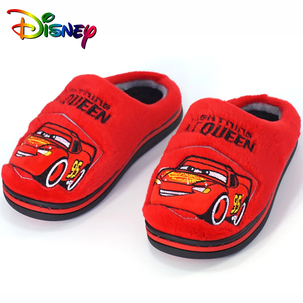 

Тапочки детские из хлопка и флиса, на плоской подошве