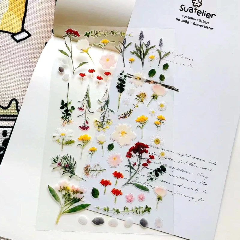 Suatelier цветок Стикеры Скрапбукинг Материал высечки Противоударная заданяя
