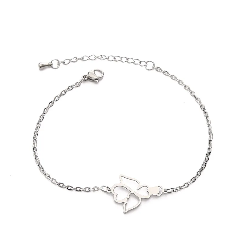 Женский браслет из нержавеющей стали золотого и серебряного цвета Нежный