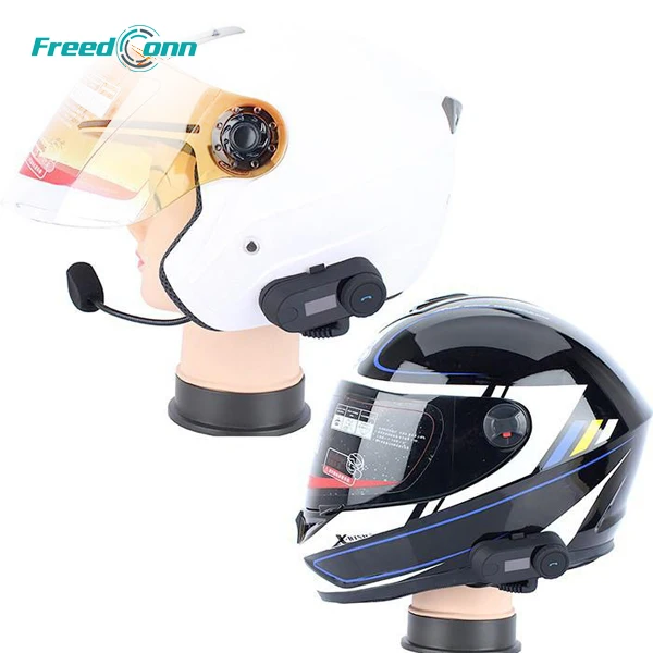 Гарнитура для шлема FreedConn 800M беспроводная с поддержкой Bluetooth и ЖК