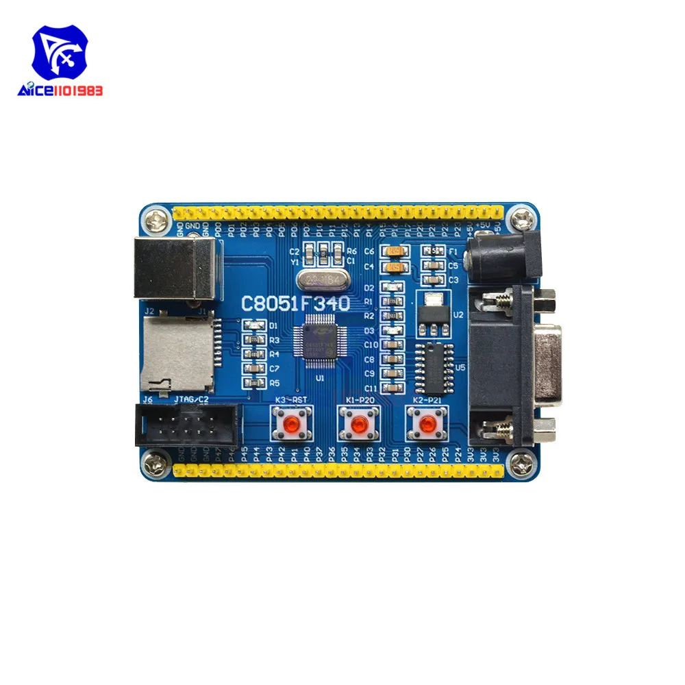 Расширительная плата diymore C8051F340 программируемый микроконтроллер с USB кабелем