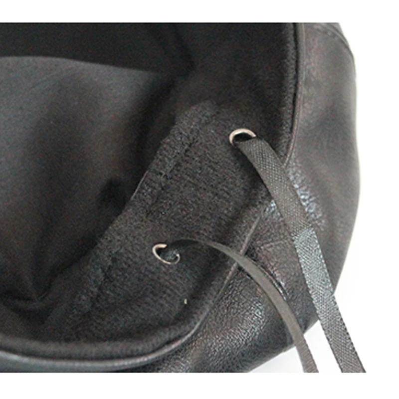 Берет Foux осенне-зимний женский из искусственной кожи Однотонный черный