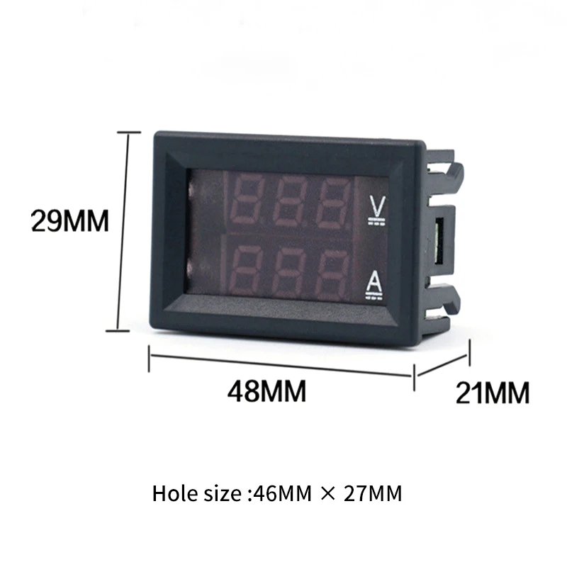 Цифровой мини вольтметр амперметр с светодиодный дисплеем постоянный ток 100 в 10 А