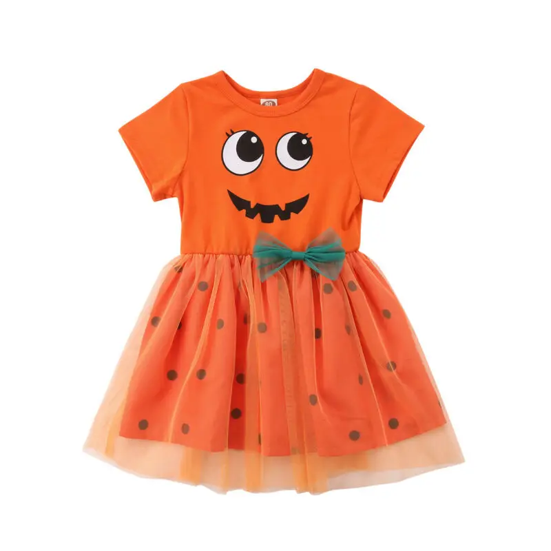 Emmababy костюм для девочек на Хэллоуин феи из тыквы нарядное праздничное платье