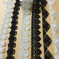 hot white black water soluble embroidery lace fabric diy applique collar trim ribbon craft sewing guipure wedding dress decor