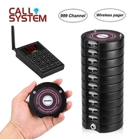 wireless queuing paging system 1 transmitter10 coaster call pagers su 668s calling system paging calling for cafe waiter pager