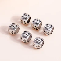 15pcslot antique silver big hole cross charms beads for handmade bangles bracelets pendants diy jewelry making accessories