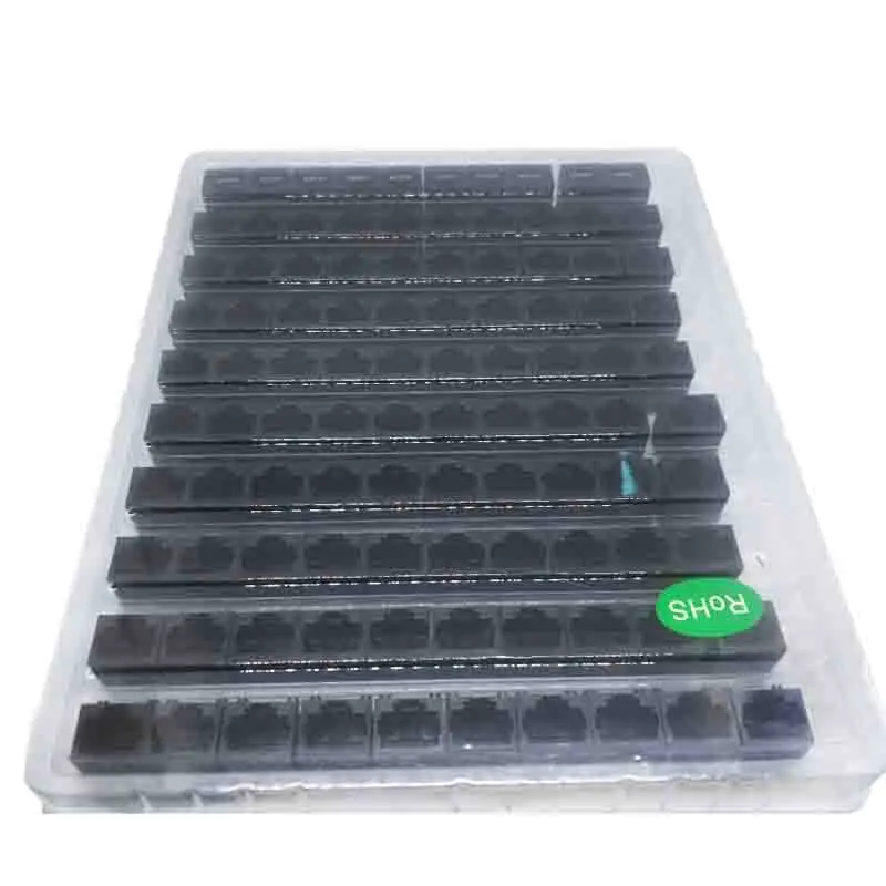 RJ 45 розетка 8PIN прямая вилка вертикальный SMT RJ45 разъем 8P8C все пластиковые платы 90