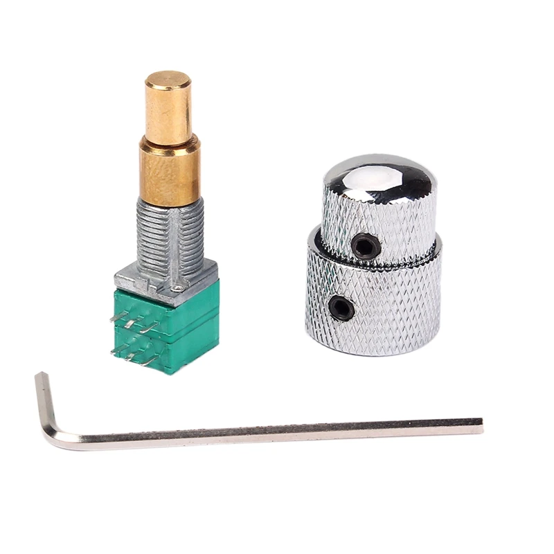 6 штифтов двойной регулятор потенциометра с ручка ключ громкости аксессуары для