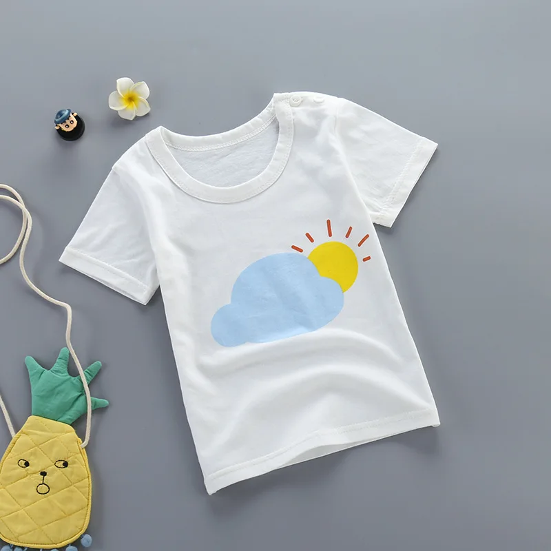 

Summer children's short-sleeved T-shirts, children's clothing cartoon tops, boys and girls half-sleeved T-shirts