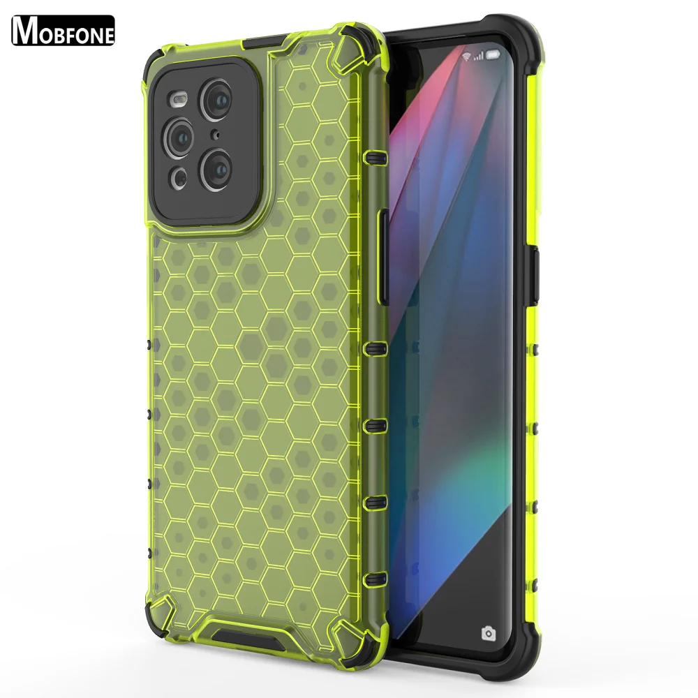 Чехол для Oppo Find X5 X3 Pro X 3 NEO Lite Honeycomb Shell TPU бампер противоударный чехол Realme 8i 8 GT 2 2T C21