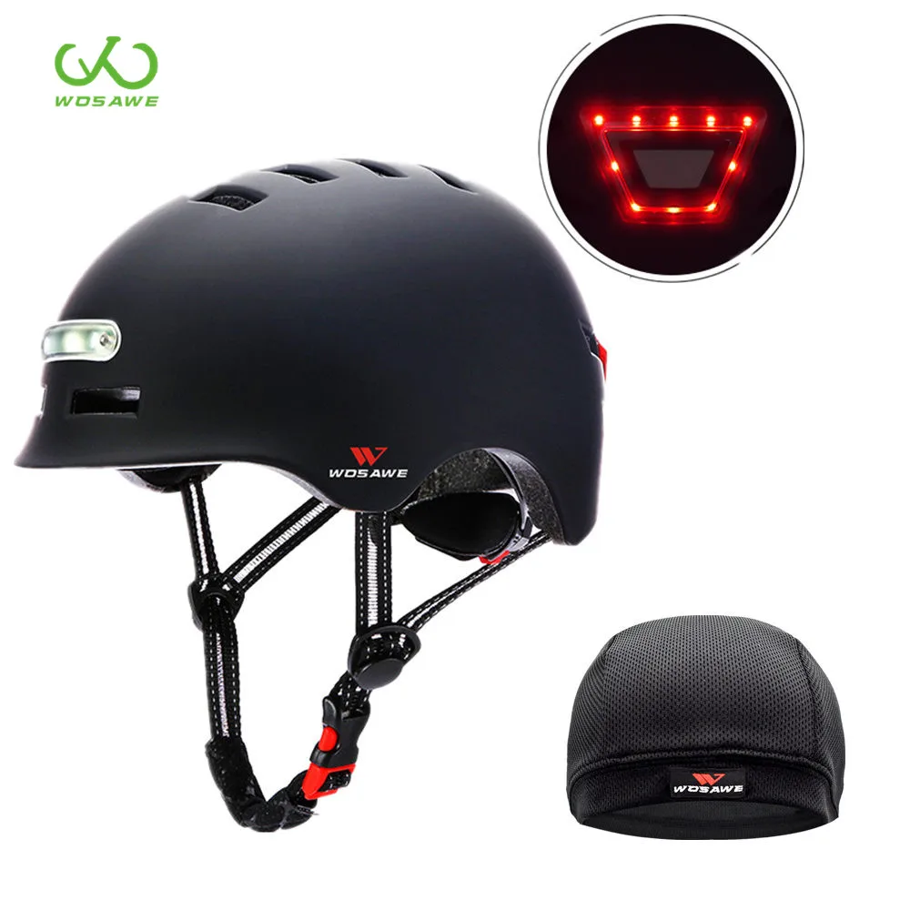 WOSAWE мотоциклетные шлемы Для мужчин женщин USB Перезаряжаемые скутер велосипед для