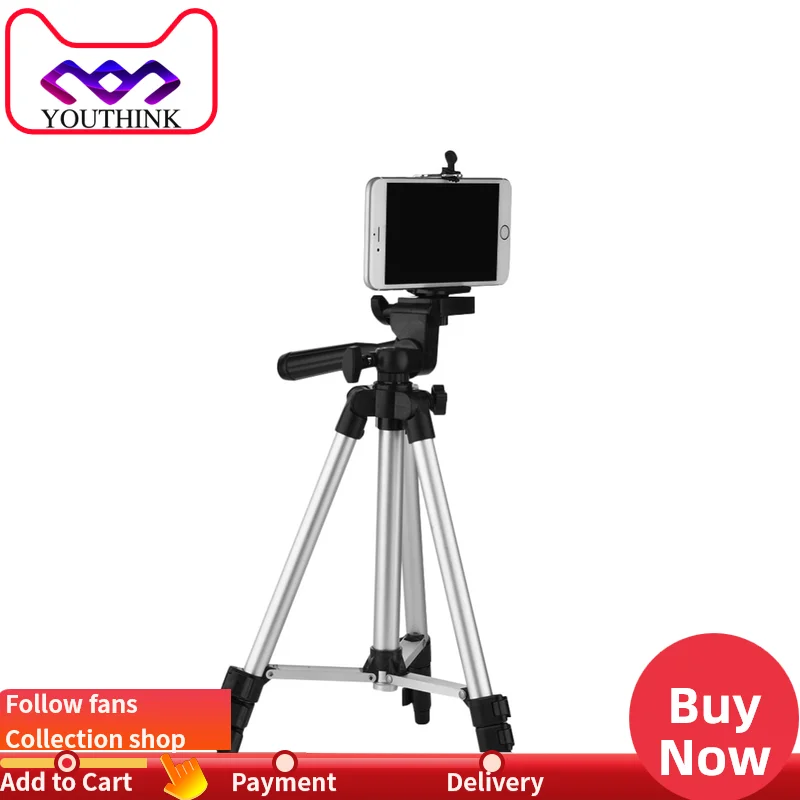 Портативный Регулируемый телефон камера Стенд штатив держатель для iPhone XR samsung
