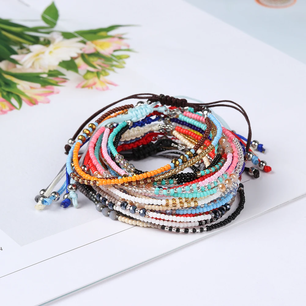 Женский Плетеный многослойный браслет в стиле ретро | Украшения и аксессуары