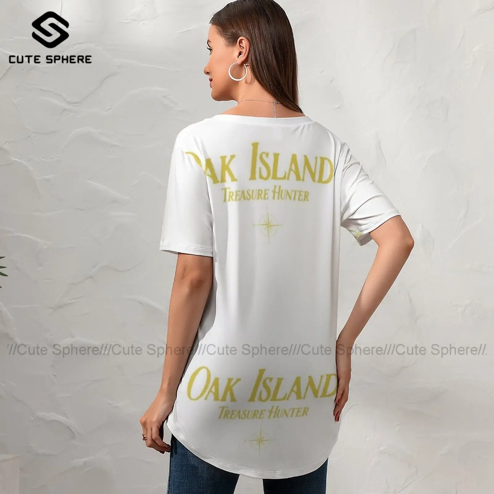 

Knights Templar T Shirt Street Fashion Print Ladies Simple T-Shirt Short Sleeve V Neck Tee Shirt Oversize