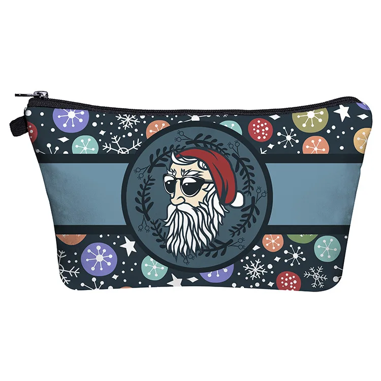 

3D Fashion Cosmetic Bag Print Women makeup bags Cute bag headset candy Cosmetic printing Collection Casual men zipper letter NEW
