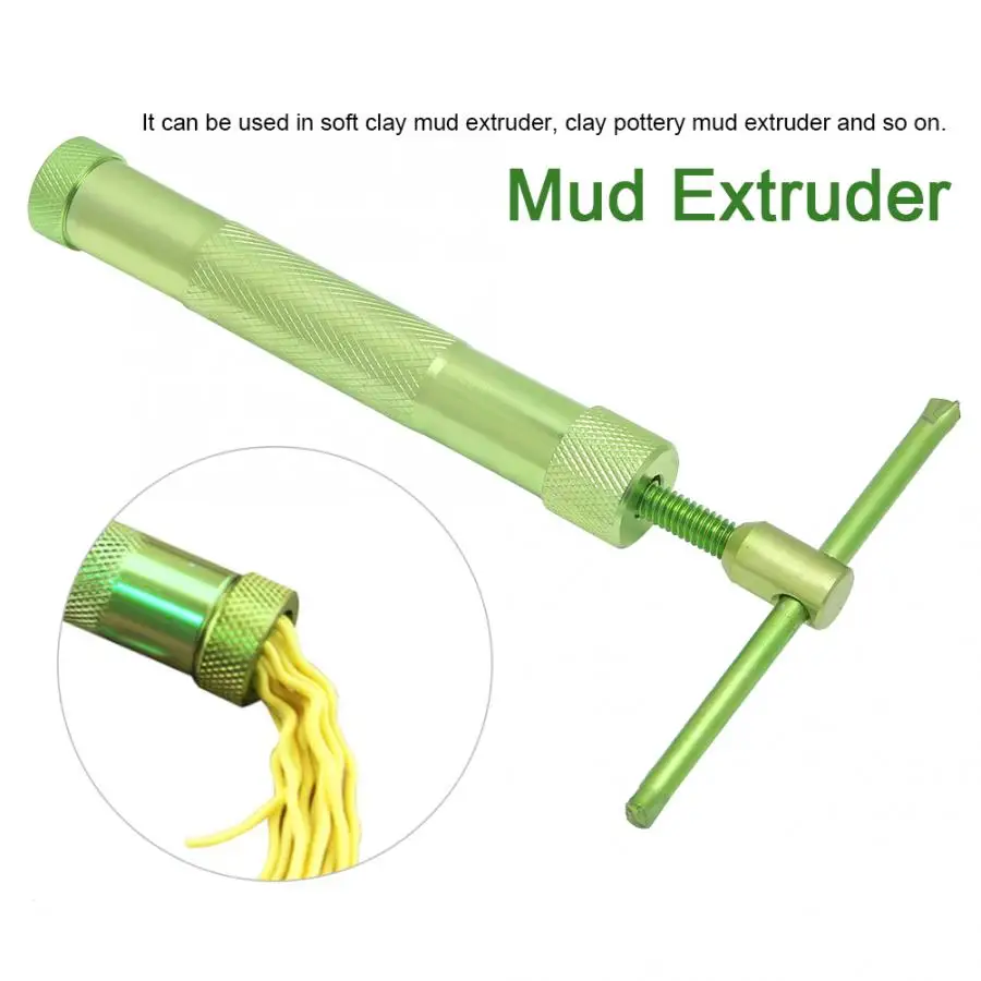 Вращающаяся выжималка из нержавеющей стали грязевой экструдер пистолет сделай