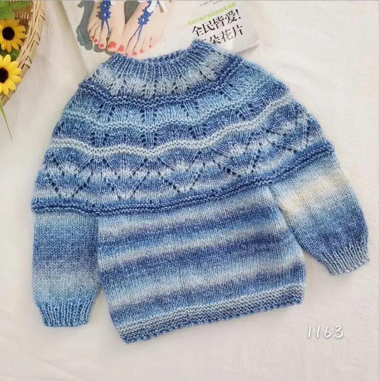 Мягкая шерстяная/хлопковая пряжа 1 шт. 280 м радужные градиентные цвета DIY Детская