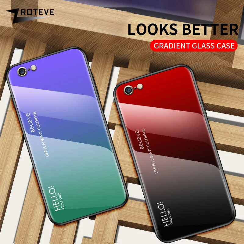 6 S Чехол Zroteve Роскошная силиконовая рамка стеклянный чехол для Apple iPhone Plus