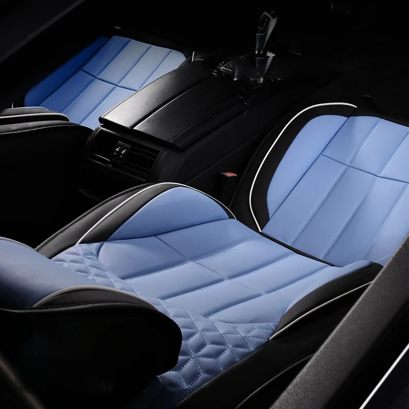 Coffee color Leather Car seat covers For skoda octavia 2 fabia 3 karoq tour kodiaq a7 superb mk2 yeti accessories | Автомобили и