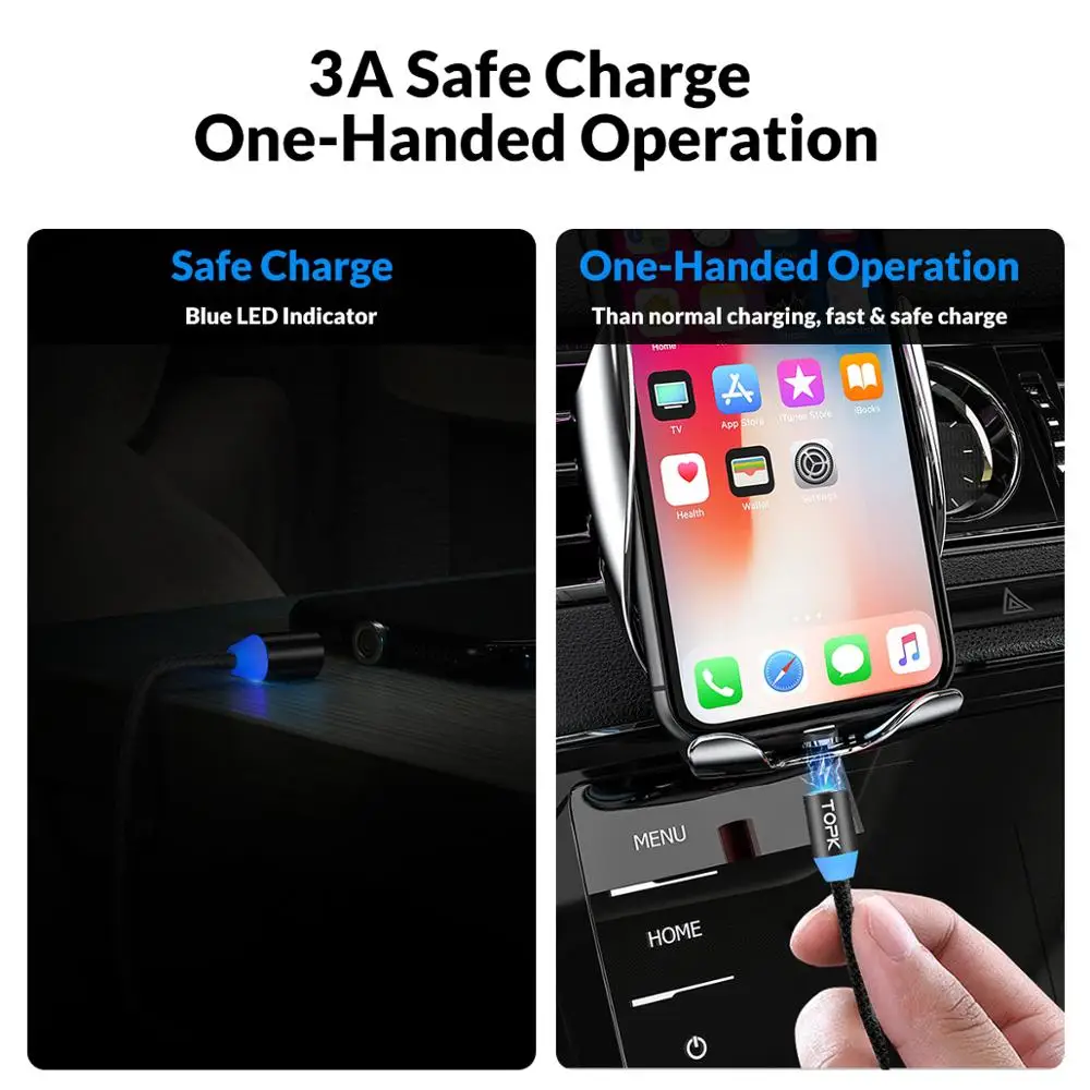 Магнитный кабель USB Type C для телефонов iPhone Android|Кабели мобильных телефонов| |