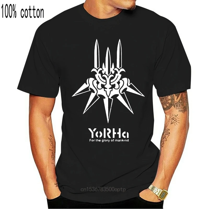 НИР автоматов PS4 Для мужчин футболка Yorha для слава людей Футболка Homme печати