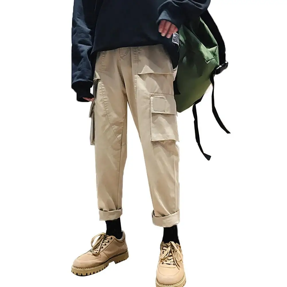 Брюки мужские в стиле хип хоп повседневные камуфляжные брюки с карманами осенние