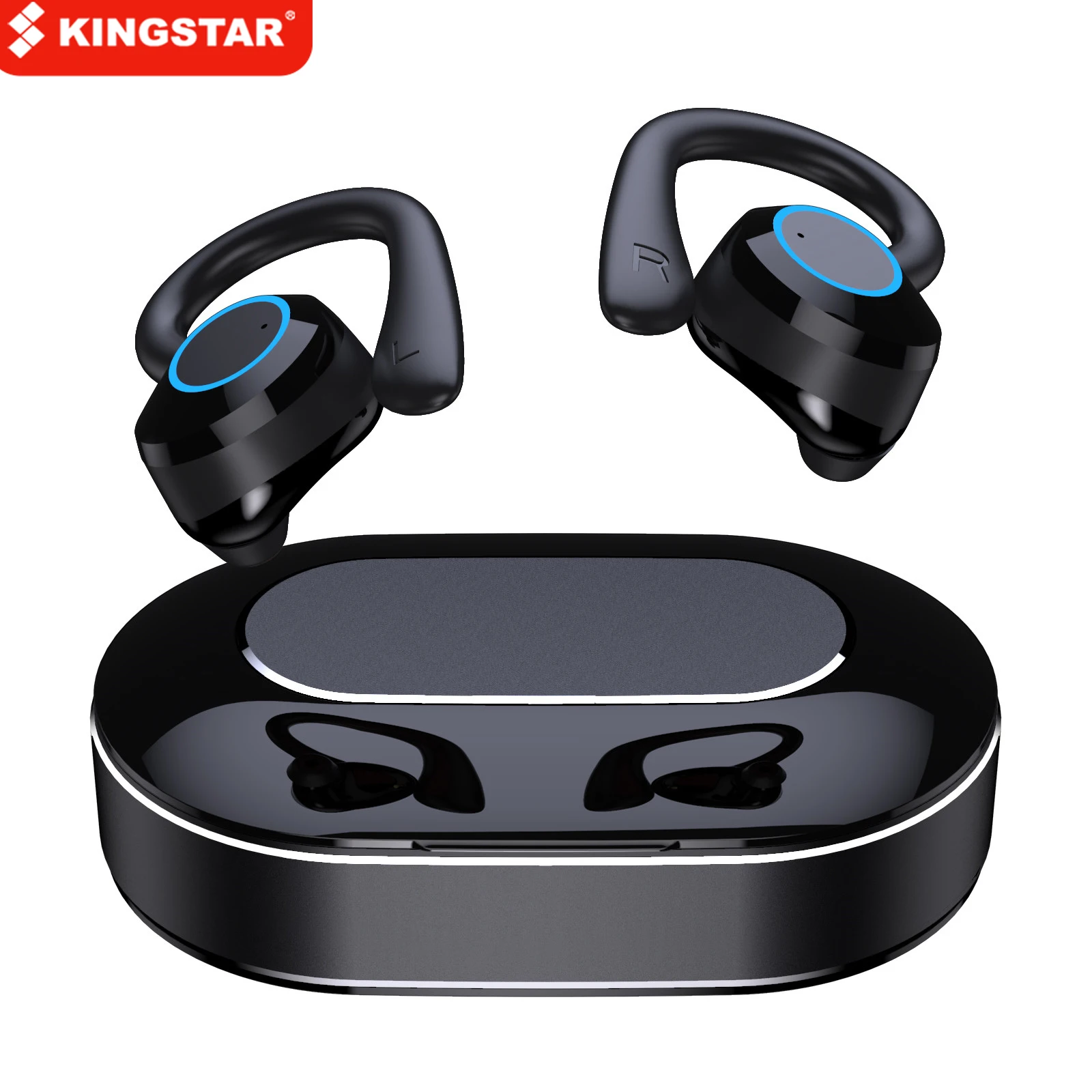 

KINGSTAR Wireless Headphone 5.0 Touch Control Sports Waterproof Bluetooth Earphone HiFi 9D Bass Stereo Headset With Microphone