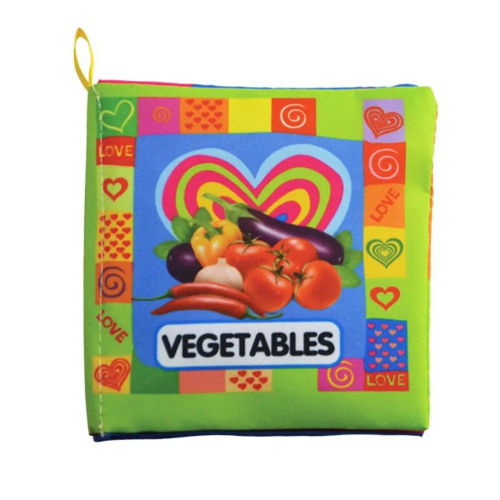 Дети ребенок Красочные Ткань книга мультфильм животное мягкая детская обучающая