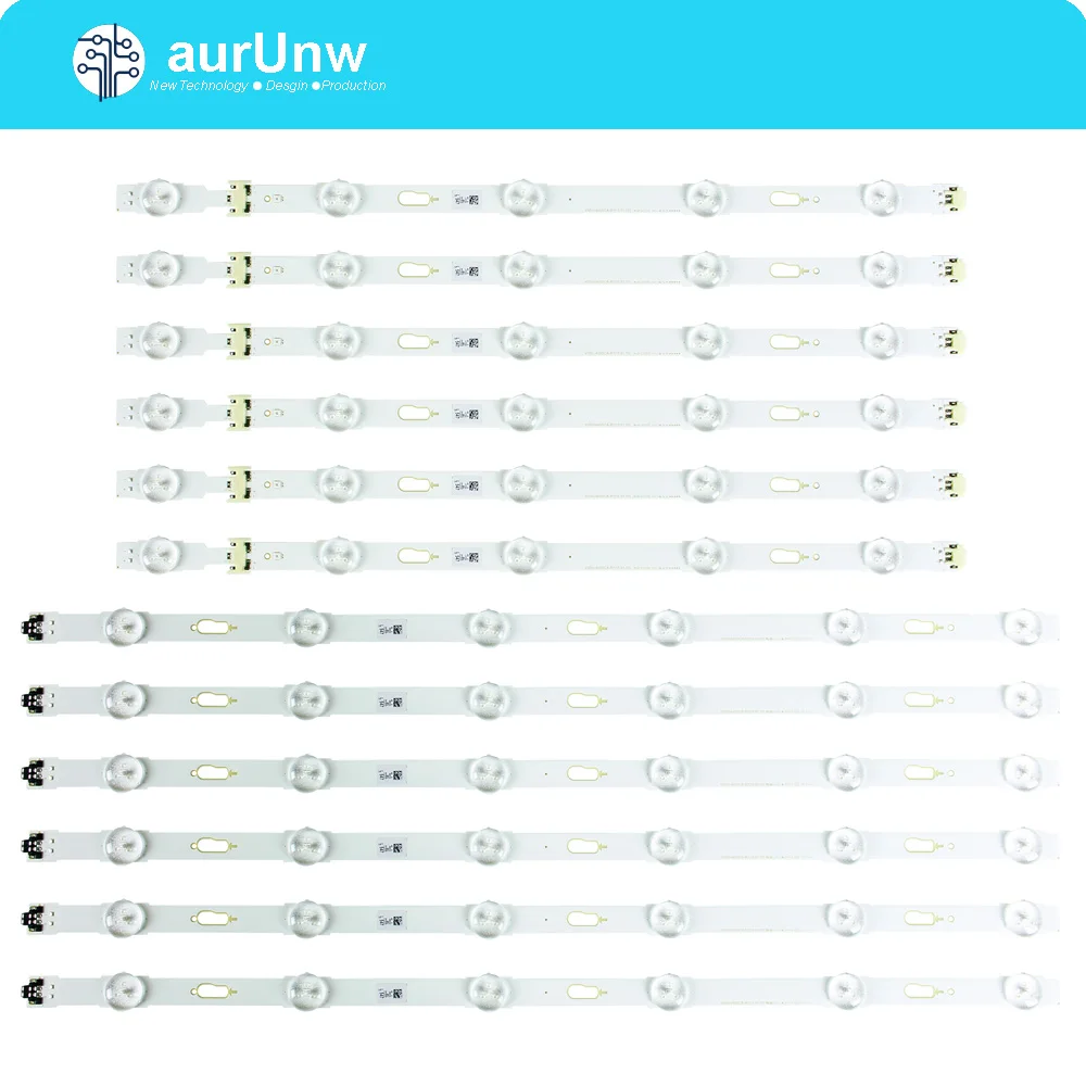 

Новый комплект 12 шт. светодиодная подсветка полосы для Samsung UE48JU6060 V5DU-480DCA-R1 V5DU-480DCB-R1 BN96-34793A BN96-34794A UE48JU6400K