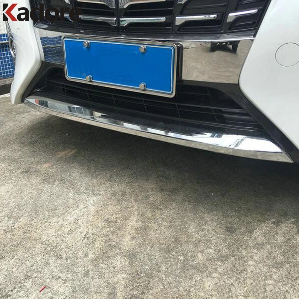 Для Toyota Alphard Vellfire 2016 2017 2018 ABS хромированный передний нижний бампер защита капота