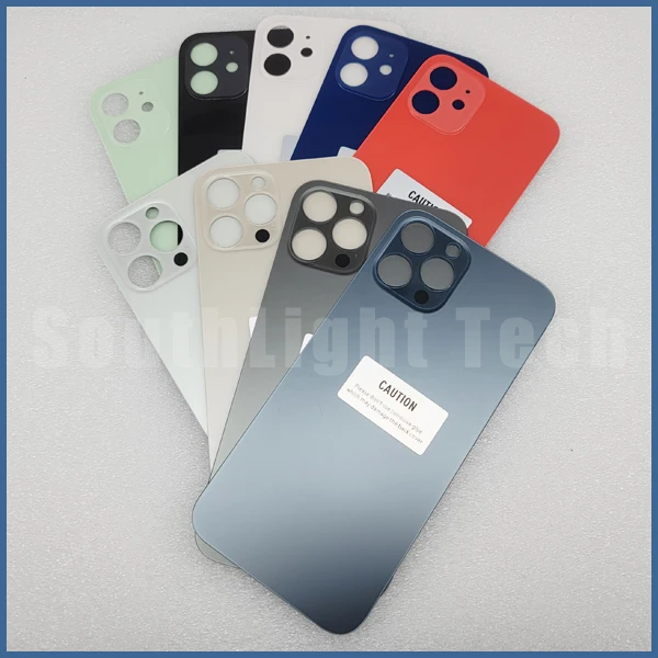 Стеклянная задняя крышка с большим отверстием класса AAA +++ для iphone 12 12pro Max Задняя