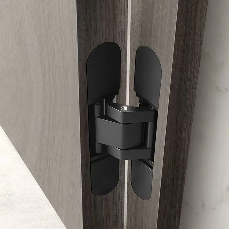 Invisible door hinge cross  High Quality 3D Adjustable Conceal Hinge  Zinc alloy hinge bearing 40kg 150*25mm Indoor door hinge