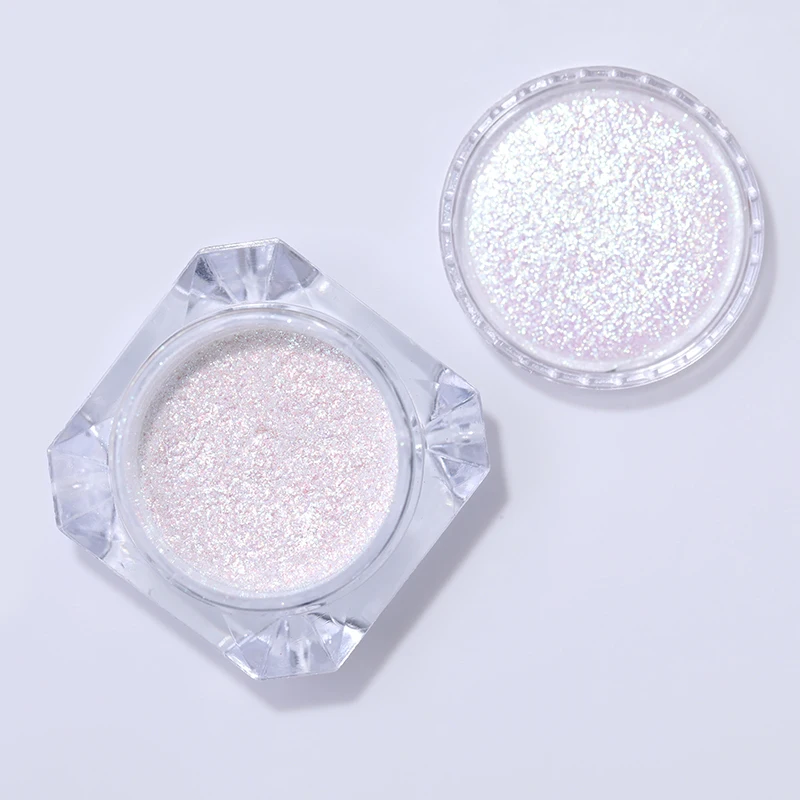 Хамелеон неоновый цвет зеркальный эффект порошок для ногтей цветной