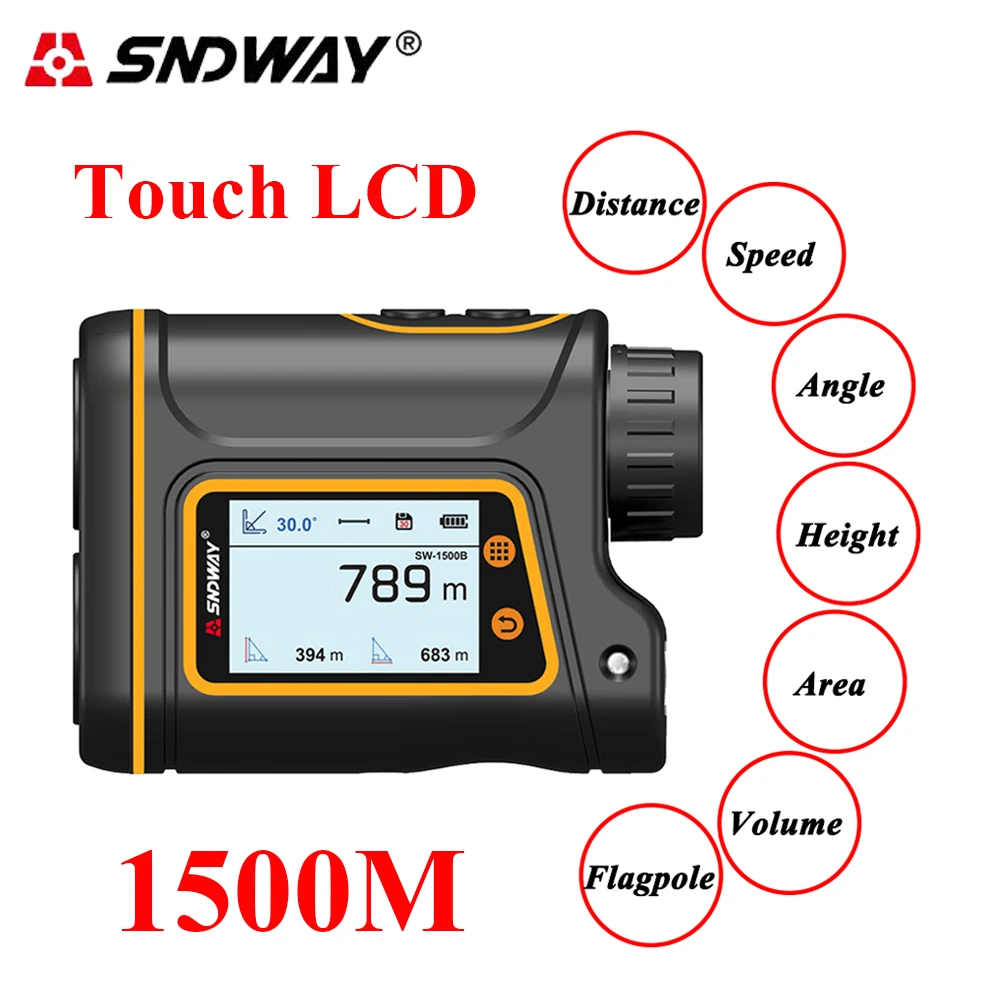 Sndway 600 1500 м телескоп лазерный дальномер цифровой монокулярный для гольфа Охота