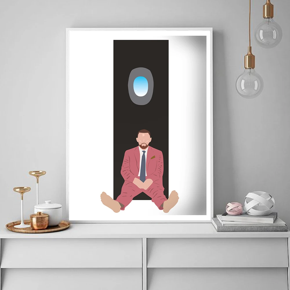 

Personality Abstract Creativity Man Canvas Painting Art Nordic Posters and Prints Wall Pictures for Living Room Decor Frameless