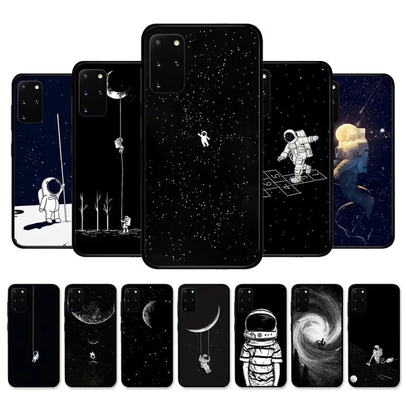 

Space Moon Earth Phone Case for Samsung S21 S10 Lite S20 Ultra S9 S8 Plus S7 S6 edge S5 cover