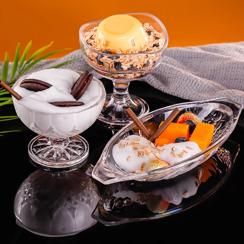 

Mini Dessert Cups Clear Acrylic Parfait Cup Small Reusable Serving Bowl for Ice Cream Sundae Desserts Appetizer Wedding Party