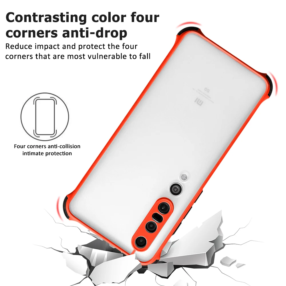 

Matte Back Cover For Xiaomi Redmi Note 10 10Pro Max Skin Feel Four Corners Anti-fall Translucence Phone Case Redmi Note 10 Pro