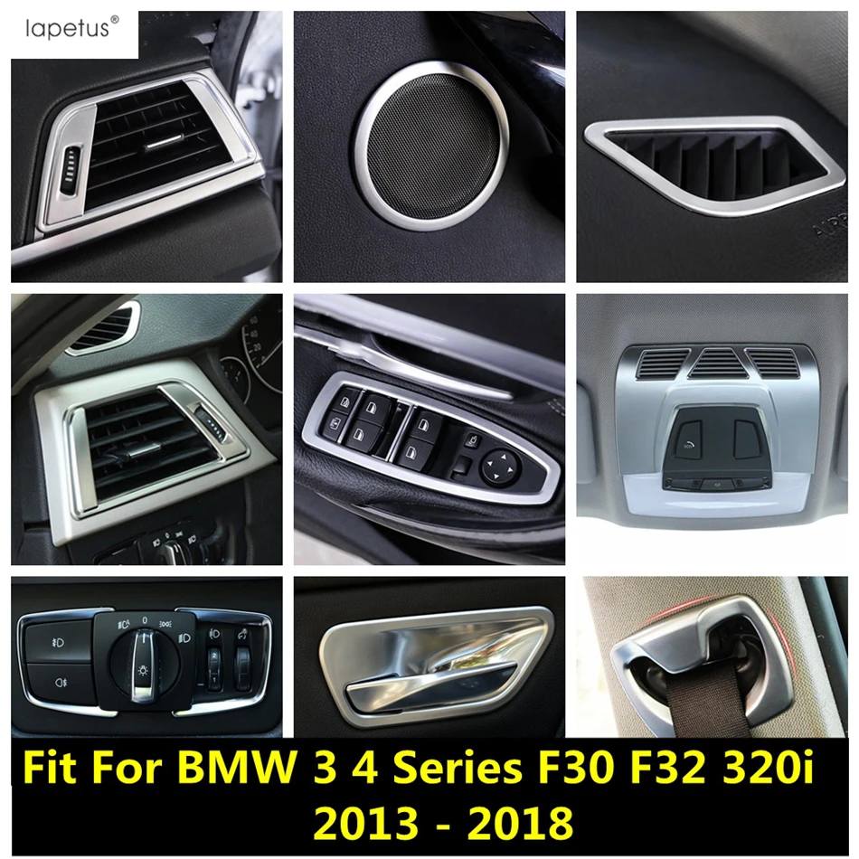 

Handle Bowl Air AC Vent Speaker Belt Cap Window Lift Head Lamp Cover Trim Accessories For BMW 3 4 Series F30 F32 320i 2013- 2018