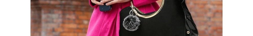 LUCDO бренд Hairball заклепки женские дизайнерские сумки роскошные женские сумки через плечо с верхней ручкой женские сумки Bolsos кожа замша Sac