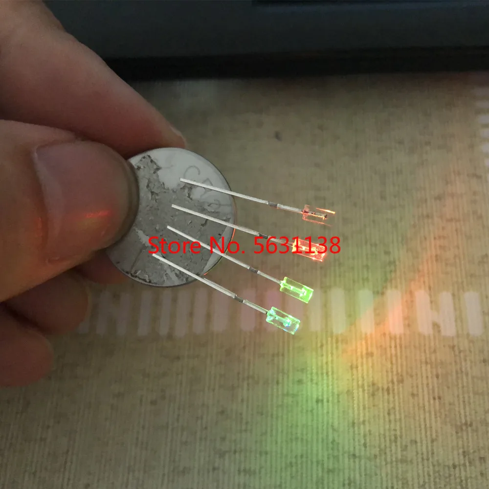 100 шт. 2*3*4 медленный квадратный светильник RGB светоизлучающий диод 2x3x4 мм
