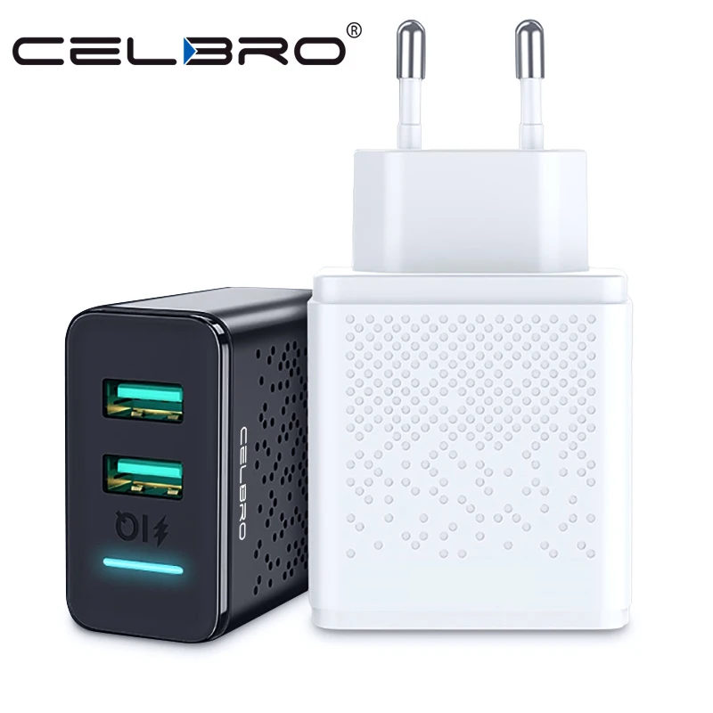 Двойное зарядное устройство USB для путешествий мобильного телефона 2 usb порта