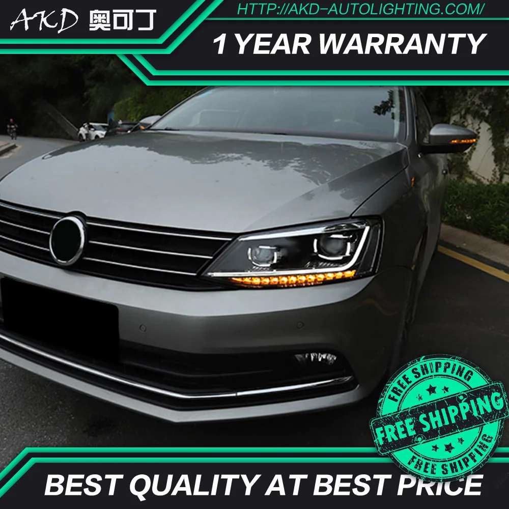 АКД стайлинга автомобилей Фара для VW Jetta Mk6 светодиодный фар 2011 2018 R8 дизайн