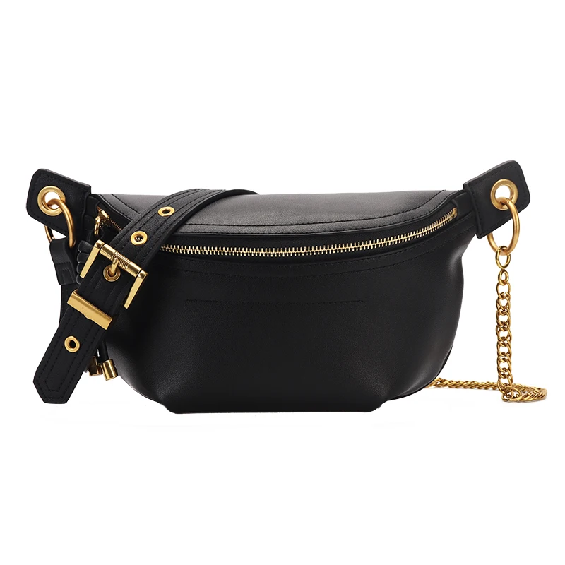 Genuine Leather SHYMOON натуральная кожа женские поясные сумки роскошные брендовые дизайнерские поясные сумки модные нагрудные сумки на ремне поясные сумки - Цвет: Genuine Leather
