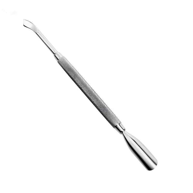 Silver Dual-ended Nail Cuticle Pusher Dead-skin Remover Rainbow Stainless Steel Nail Art Tool