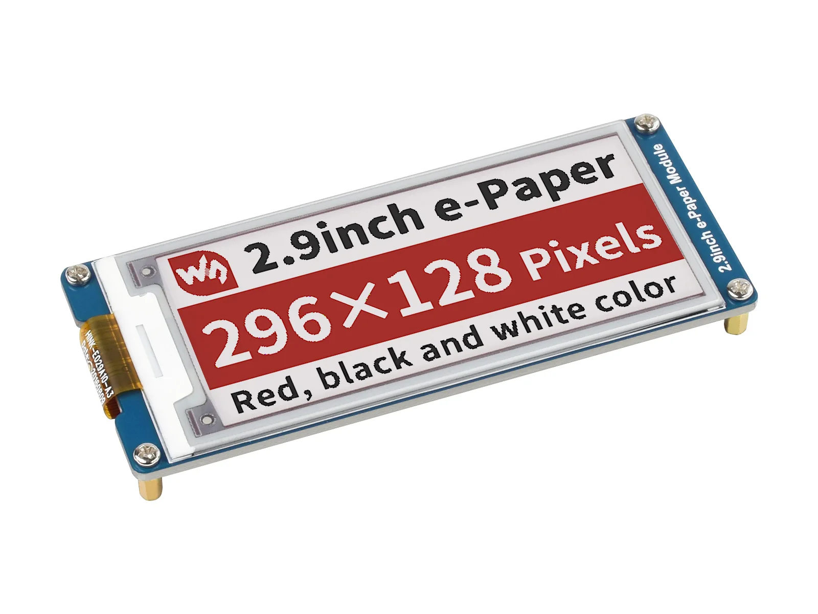 2 9 дюймовый модуль дисплея E Ink трехцветный интерфейс SPI разрешение 296x128